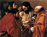 Saint Canvas Paintings - The Incredulity of Saint Thomas